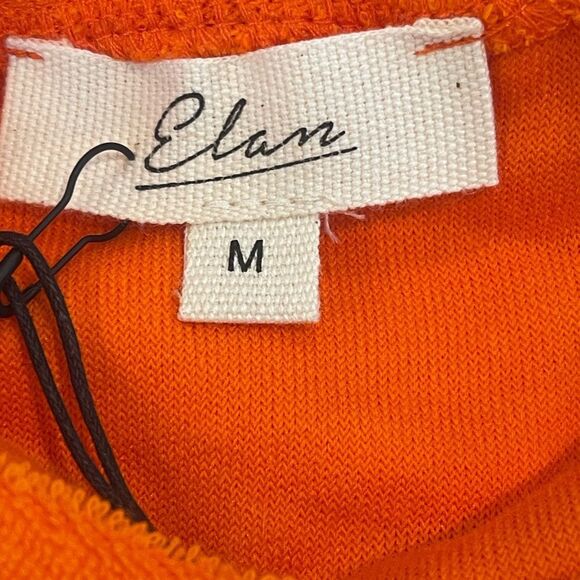 Elan Two piece Terry Short set, rolled cuff sleeve with drawstring shorts. - Picture 10 of 11